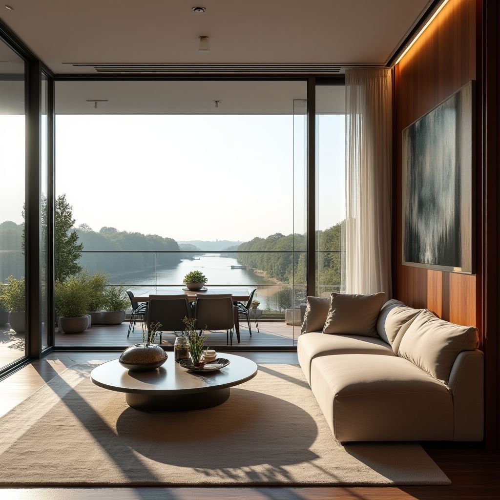 Elegancki penthouse z widokiem na Wisłę